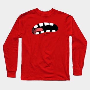 Funny mouth Screaming Long Sleeve T-Shirt